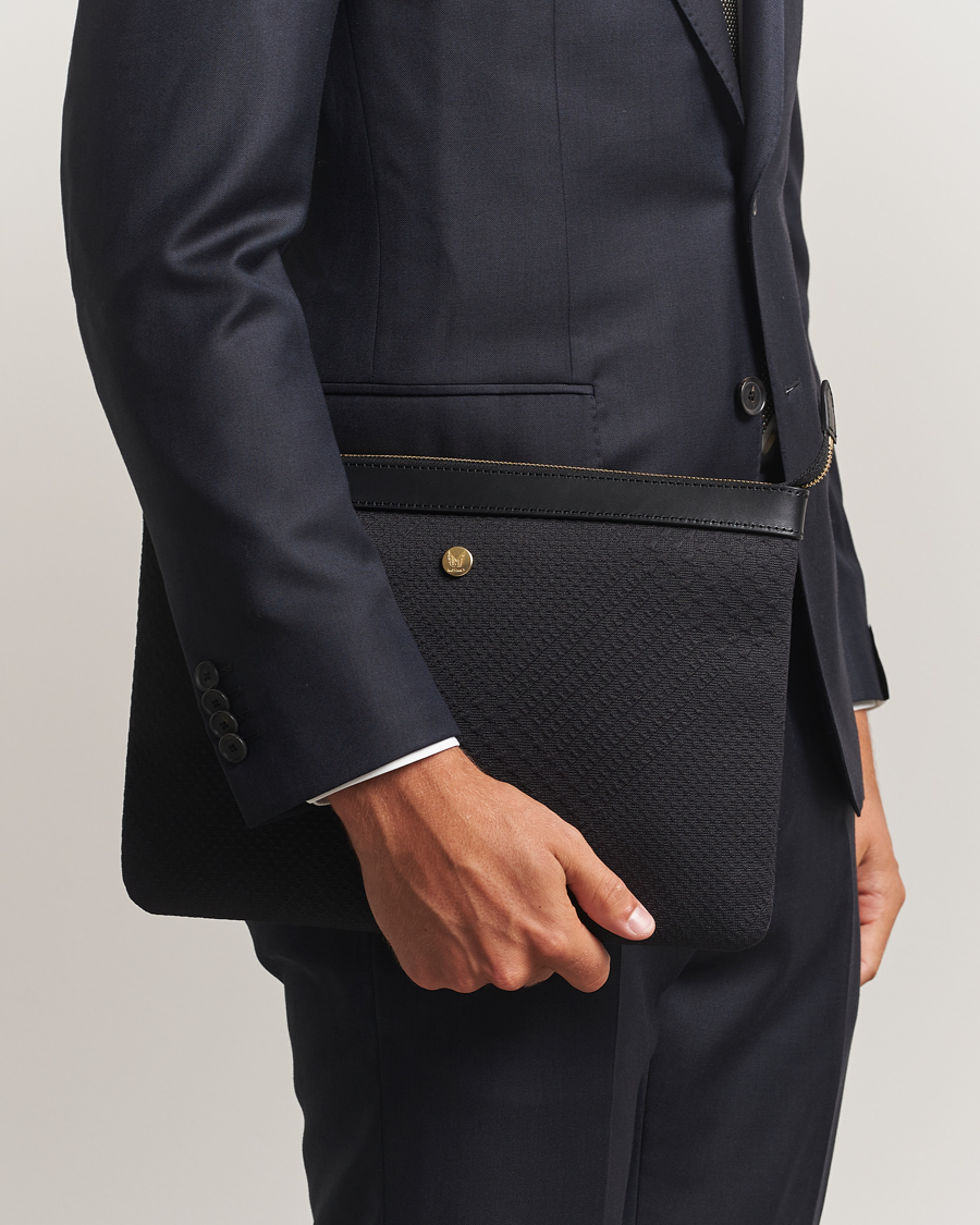 Men | Bags | Mismo | M/S Nylon Pouch Large Haptic Black/Black