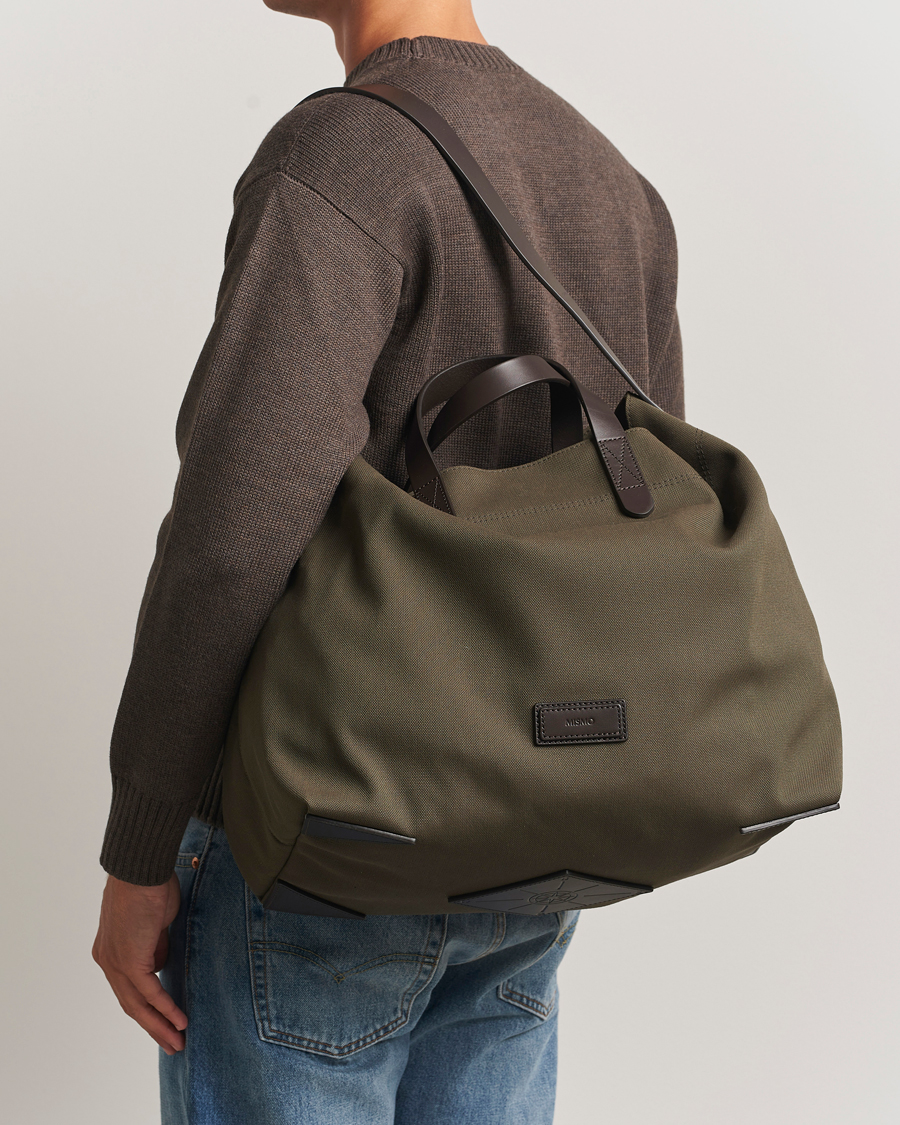Men | Bags | Mismo | M/S Companion Tote Bag Army/Dark Brown