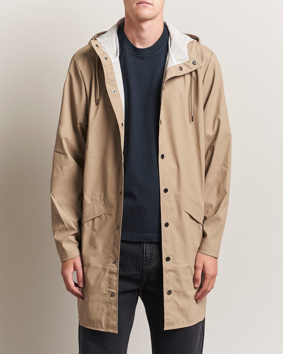 Men | Coats & Jackets | RAINS | Long Jacket Beige