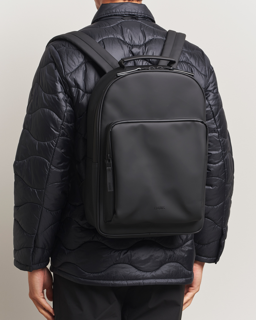 Men | Bags | RAINS | Book Daypack Backpack Black