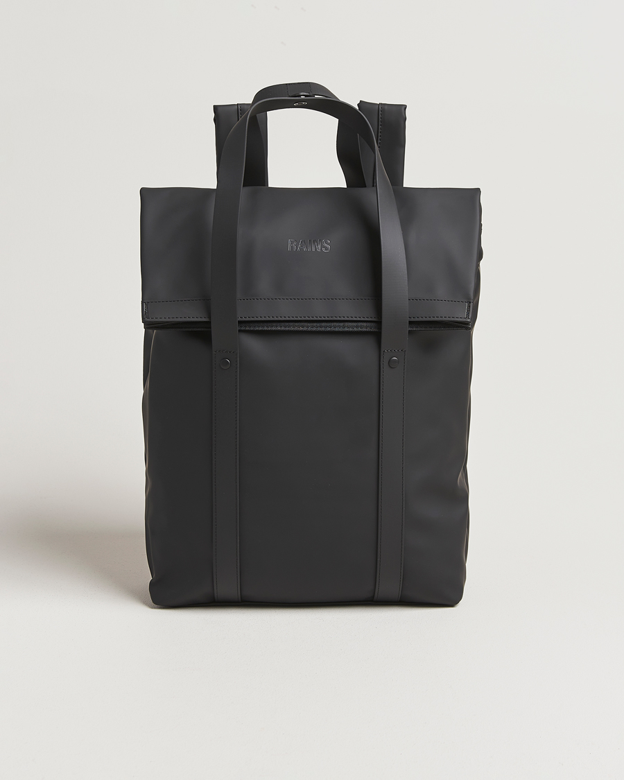 Men | Bags | RAINS | 2 Way Tote Backpack Black
