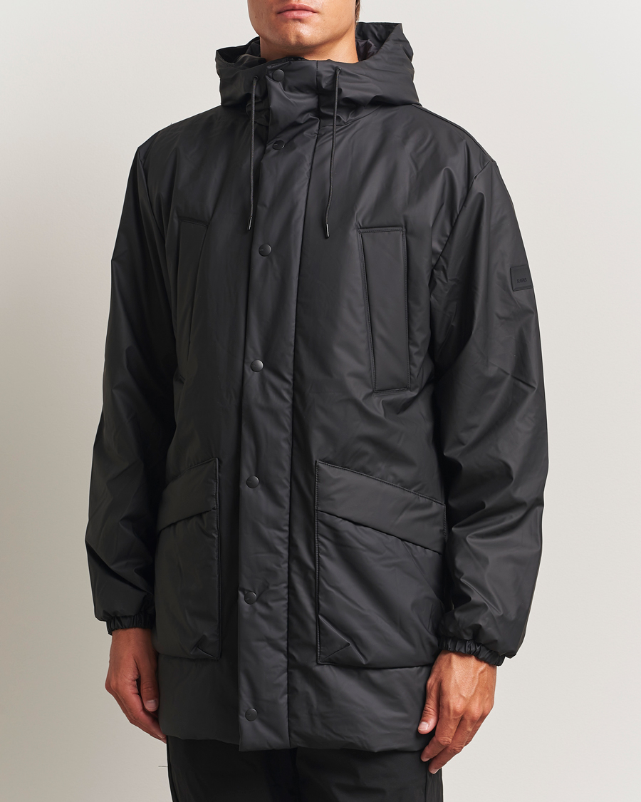 Men | Coats & Jackets | RAINS | Lohja Insulated Cargo Jacket Black
