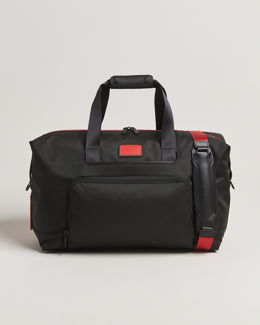 Men | Bags | TUMI | Alpha 3 Double Expansion Travel Satchel Black/Red