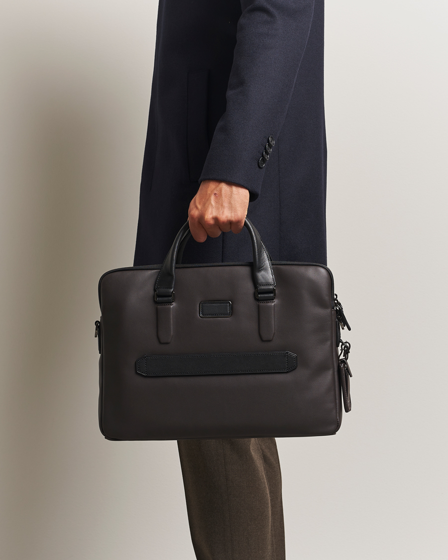 Men | Bags | TUMI | Harrison Sycamore Slim Brief Espresso Brown