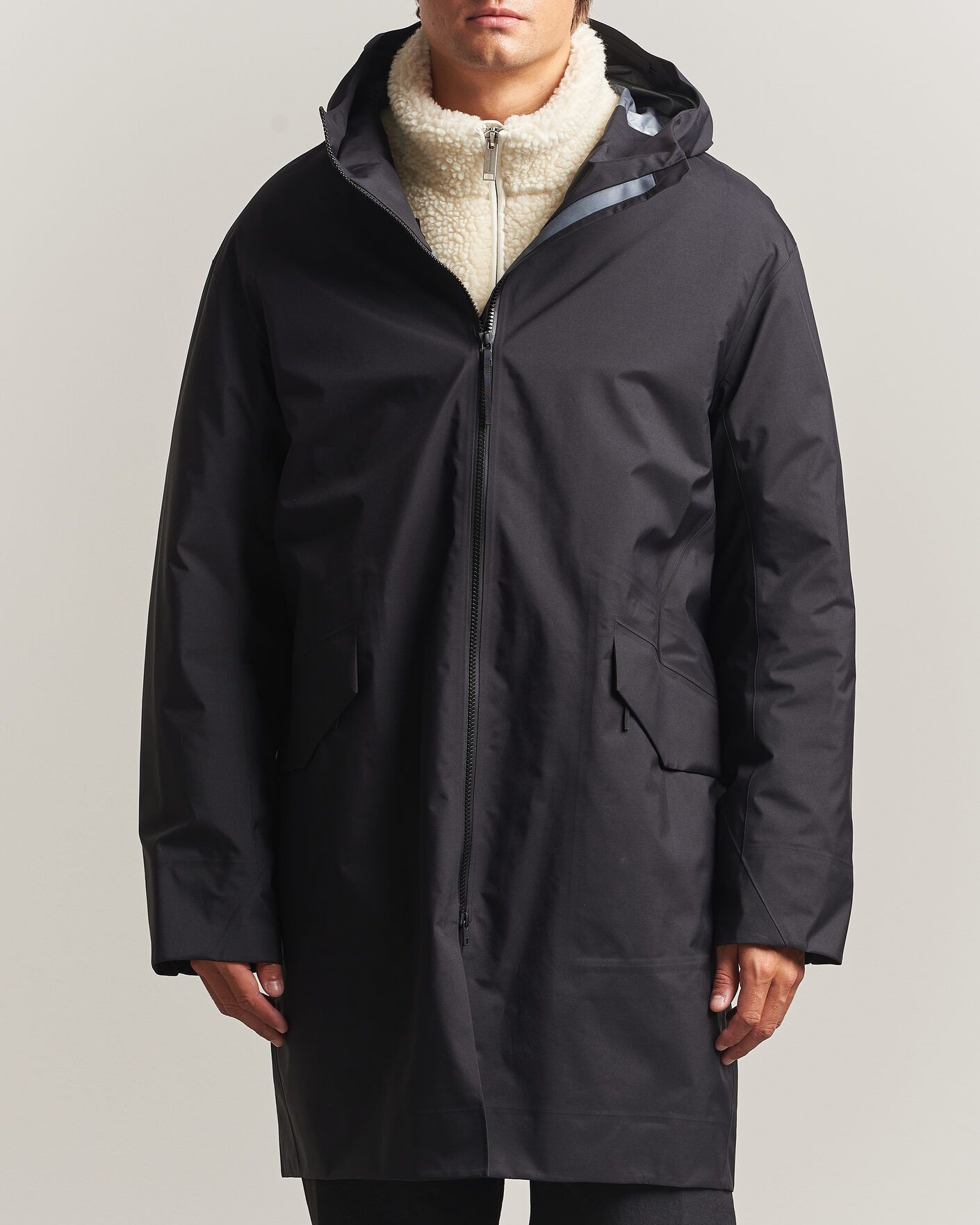 Arc'teryx Veilance Monitor GORE-TEX Coat Black at CareOfCarl.com