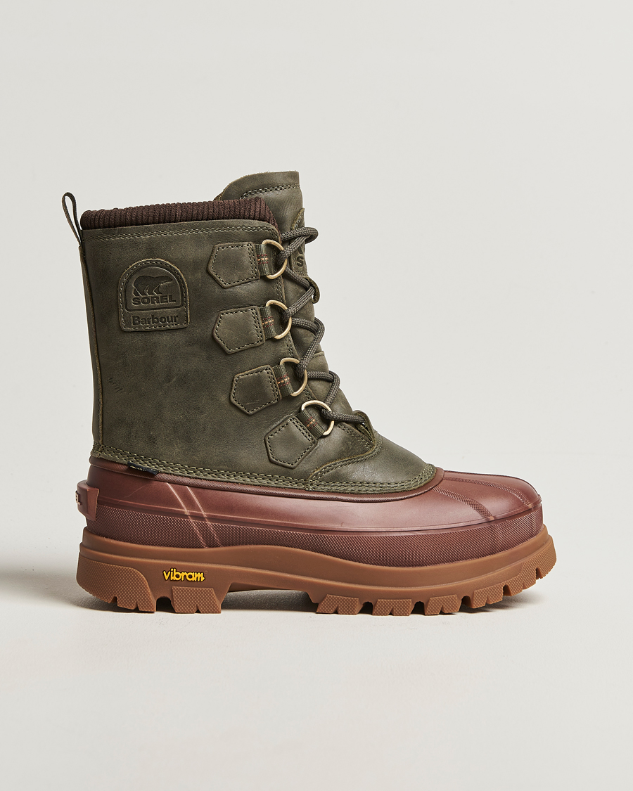 Men | Boots | Sorel | Barbour Caribou Horizon GTX Boot Olive