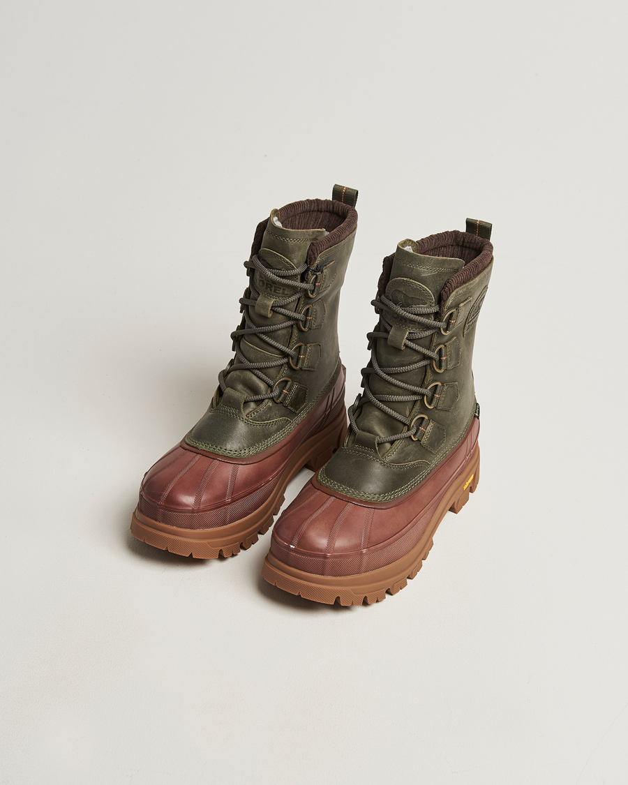 Men | Boots | Sorel | Barbour Caribou Horizon GTX Boot Olive