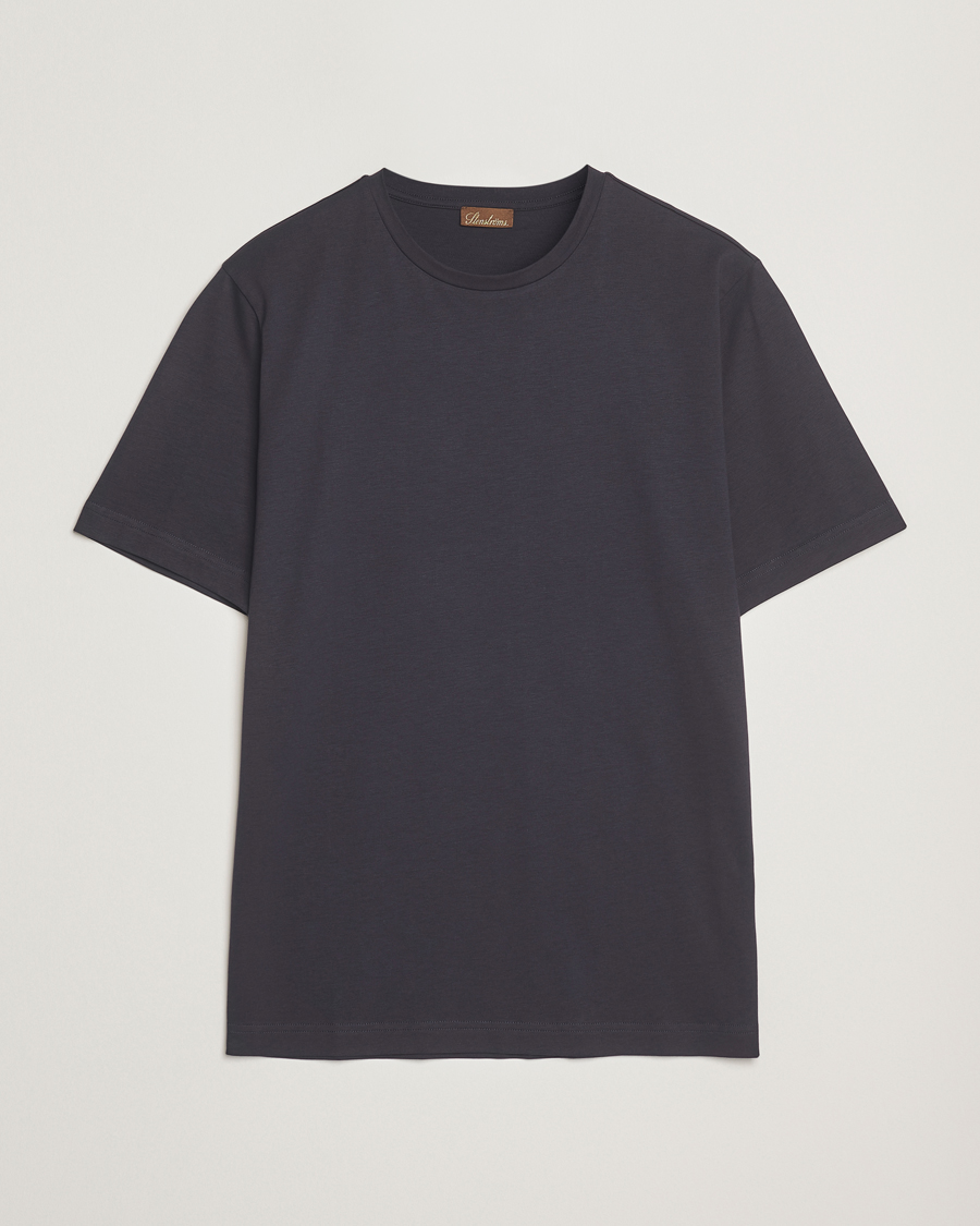 Men | T-Shirts | Stenströms | Supima Cotton T-Shirt Navy