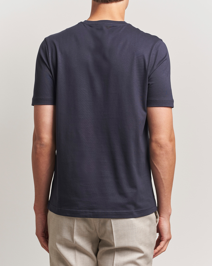 Men | T-Shirts | Stenströms | Supima Cotton T-Shirt Navy