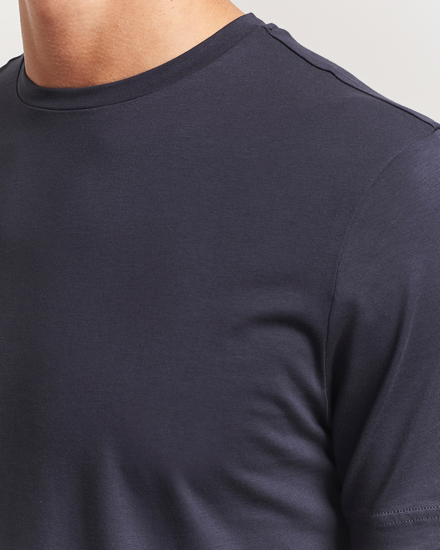 Men | T-Shirts | Stenströms | Supima Cotton T-Shirt Navy