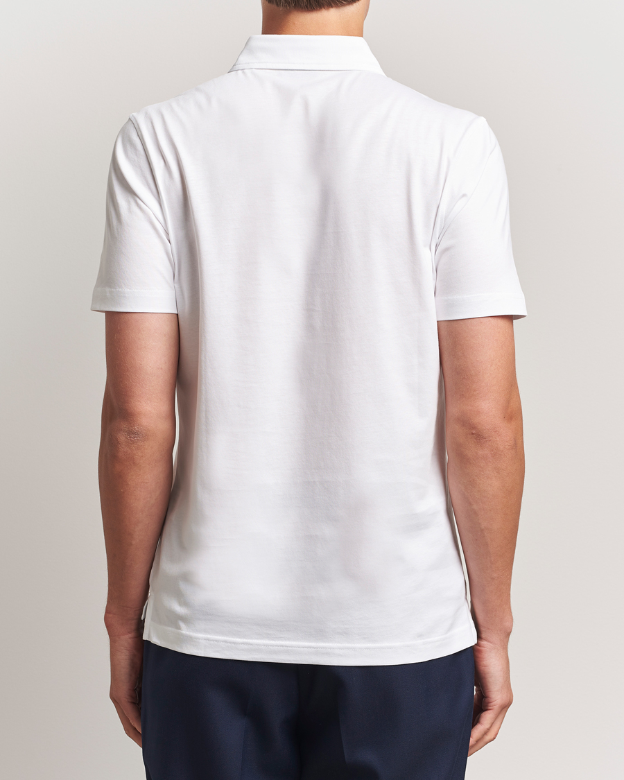 Men | Polo Shirts | Stenströms | Supima Cotton Polo Shirt White