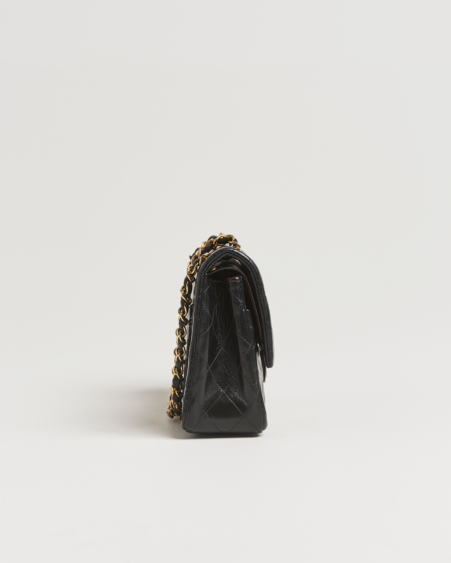 Men | Gifts for Her | Chanel Pre-Owned | Classic Double Flap Medium Lambskin Black