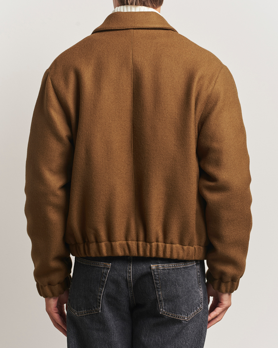 Men | Coats & Jackets | AMI | Boiled Wool Jacket Noisette