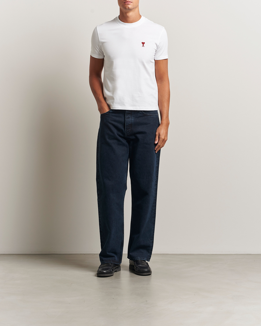 Men | T-Shirts | AMI | Heart Logo T-Shirt White