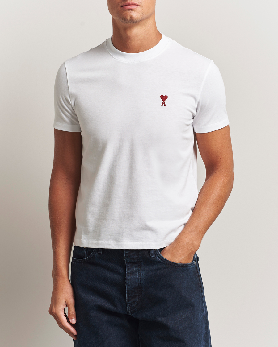 Men | T-Shirts | AMI | Heart Logo T-Shirt White