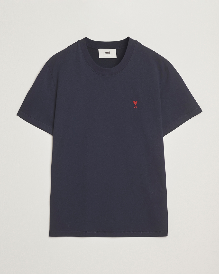 Men | T-Shirts | AMI | Heart Logo T-Shirt Night Blue