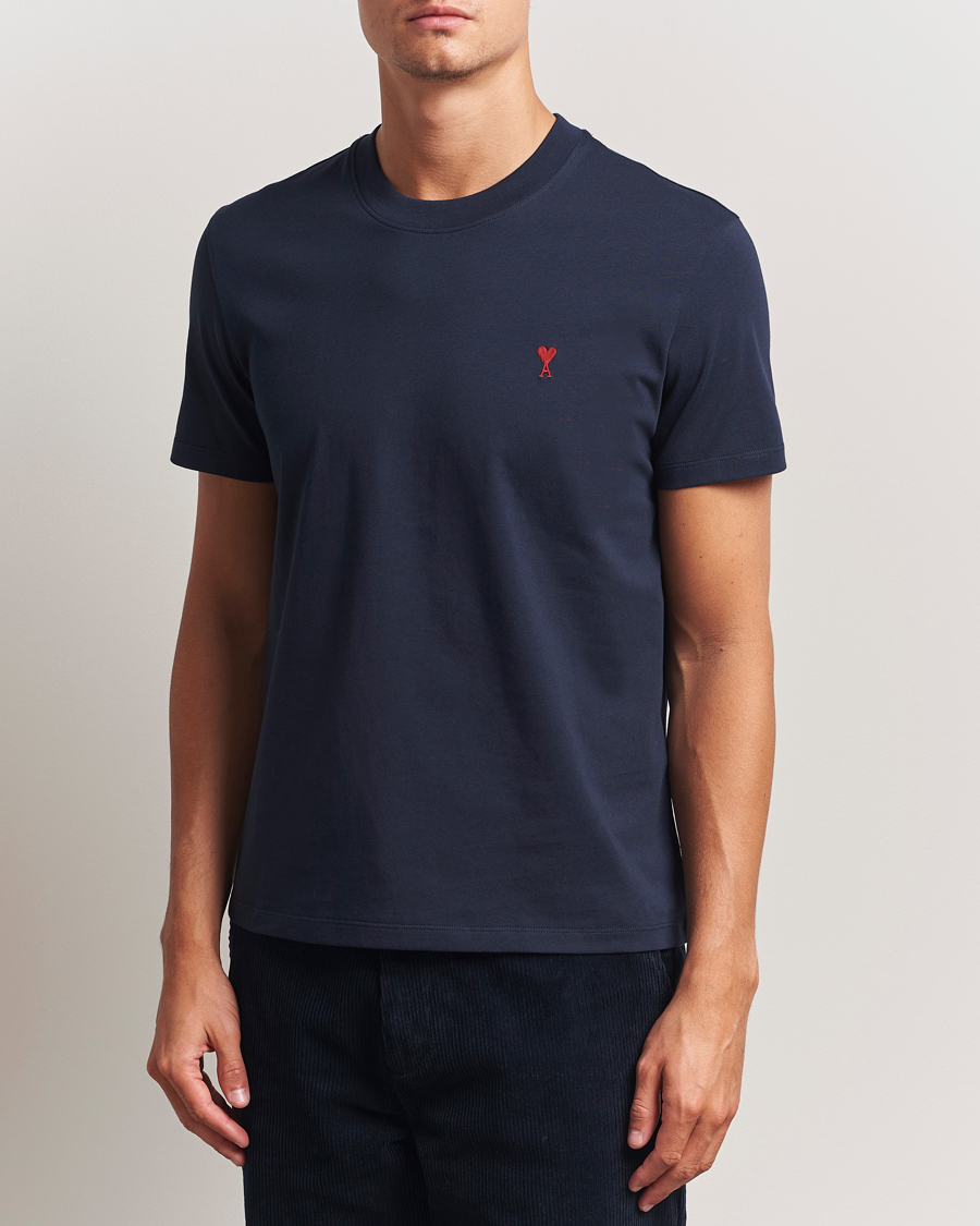 Men | T-Shirts | AMI | Heart Logo T-Shirt Night Blue