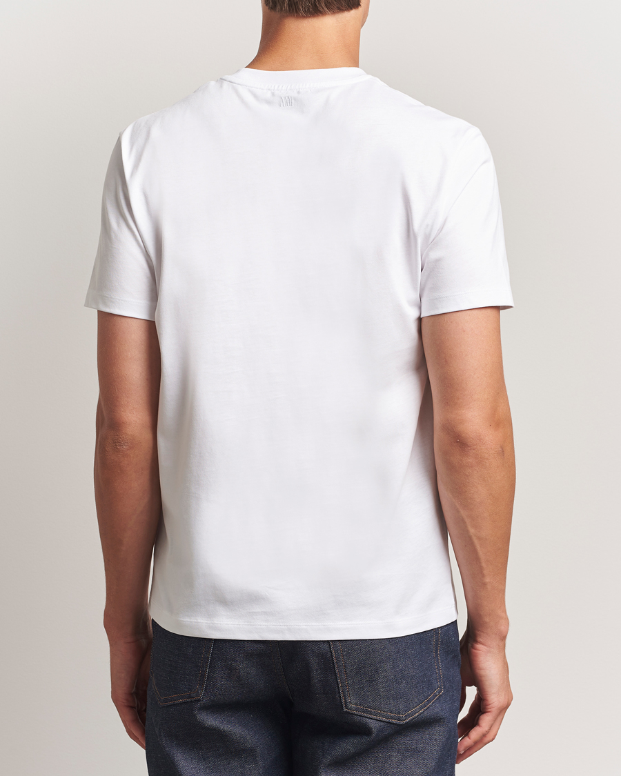Men | T-Shirts | AMI | Black Heart Logo T-Shirt White