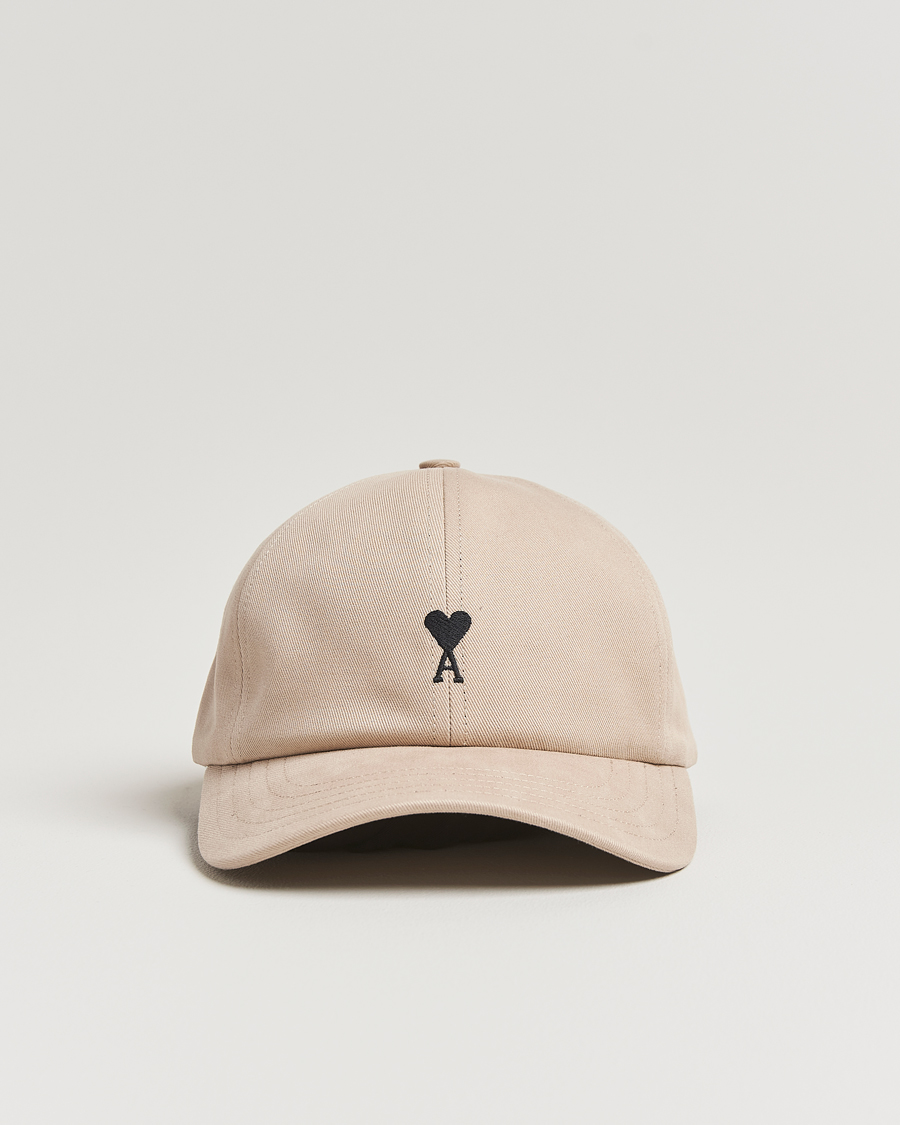 Men | Hats & Caps | AMI | Black Heart Logo Cap Cafe Creme