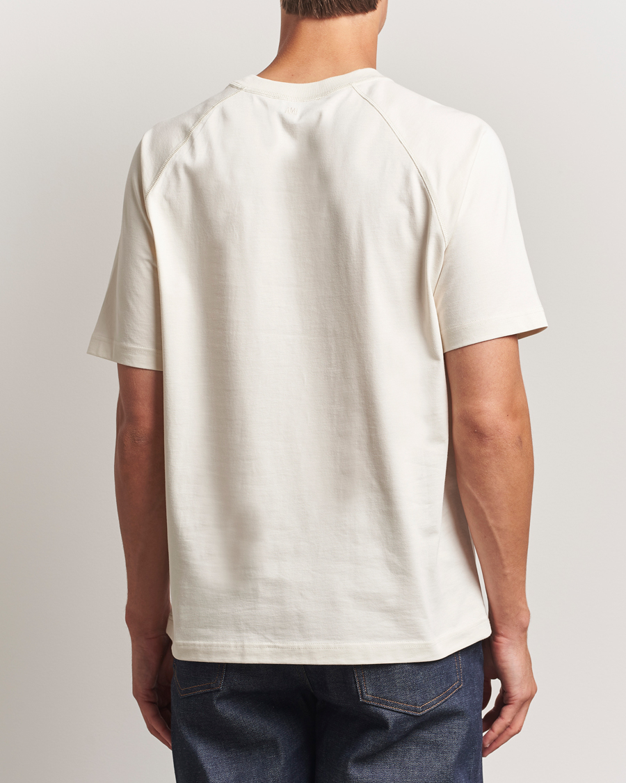 Men | T-Shirts | AMI | Signature Logo T-Shirt Ivory
