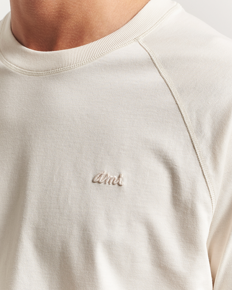 Men | T-Shirts | AMI | Signature Logo T-Shirt Ivory