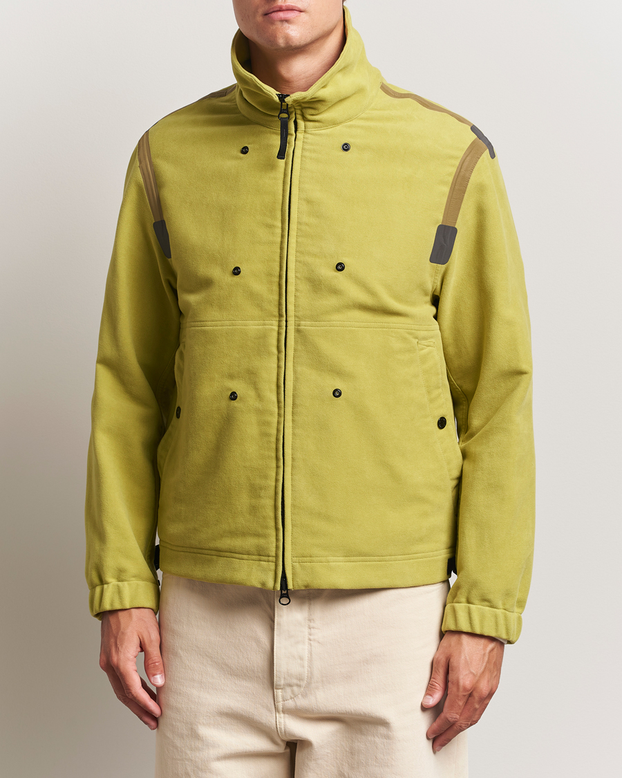 Men | Coats & Jackets | Stone Island | Translusent Cover Moleskin Short Parka Green