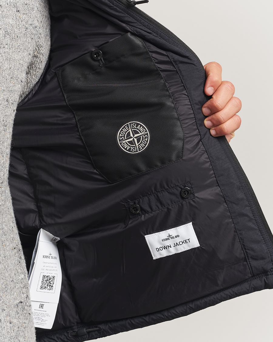 Men | Coats & Jackets | Stone Island | Ripstop Cordura Padded Down Parka Black
