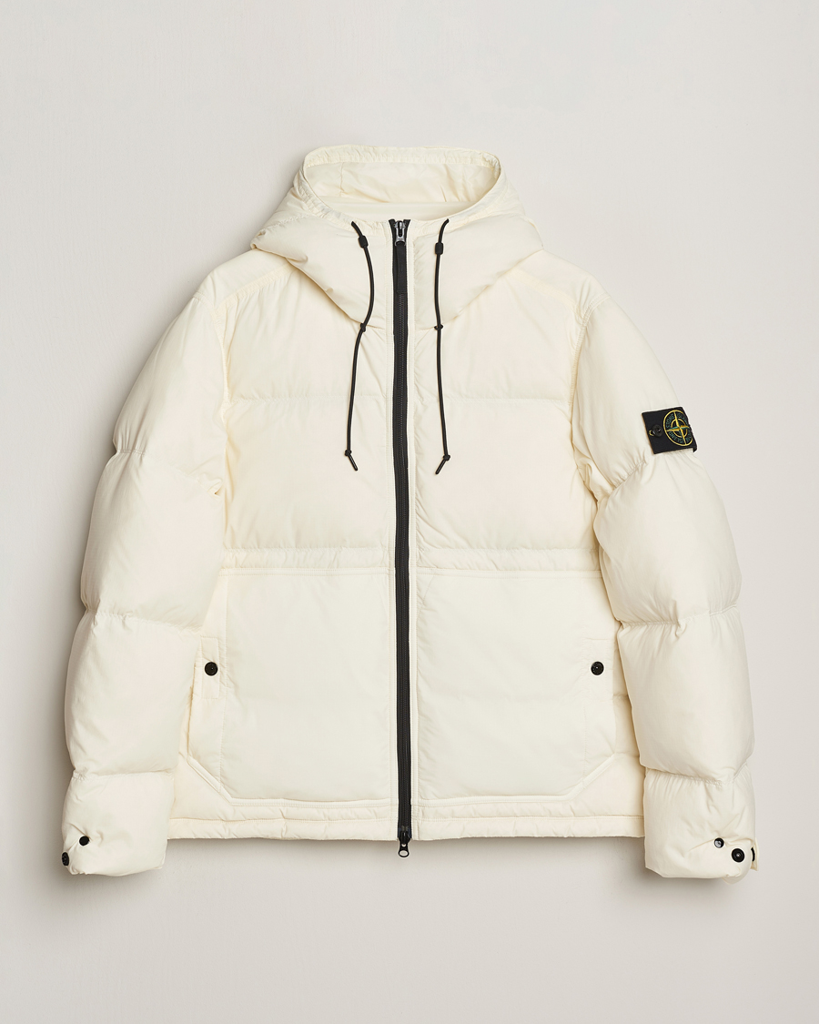 Men | Coats & Jackets | Stone Island | Ripstop Cordura Padded Down Parka Ivory