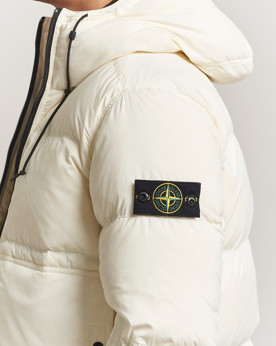 Men | Coats & Jackets | Stone Island | Ripstop Cordura Padded Down Parka Ivory