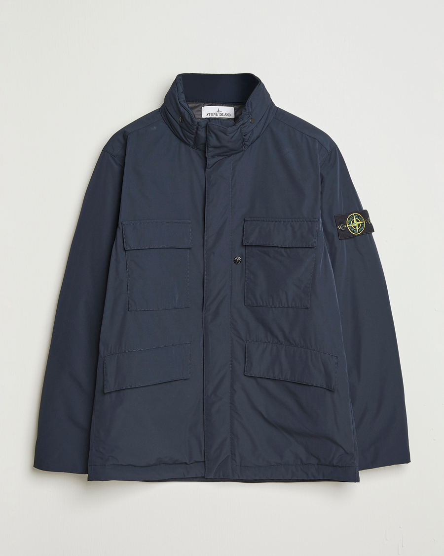 Men | Coats & Jackets | Stone Island | Micro Twill Padded Field Jacket Navy