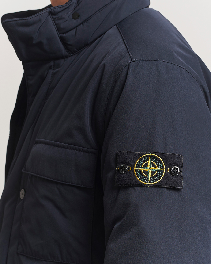 Men | Coats & Jackets | Stone Island | Micro Twill Padded Field Jacket Navy