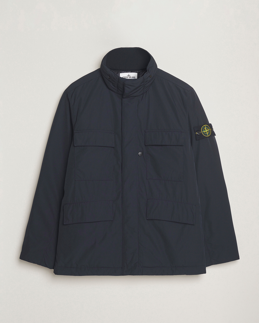 Men | Coats & Jackets | Stone Island | Micro Twill Padded Field Jacket Black