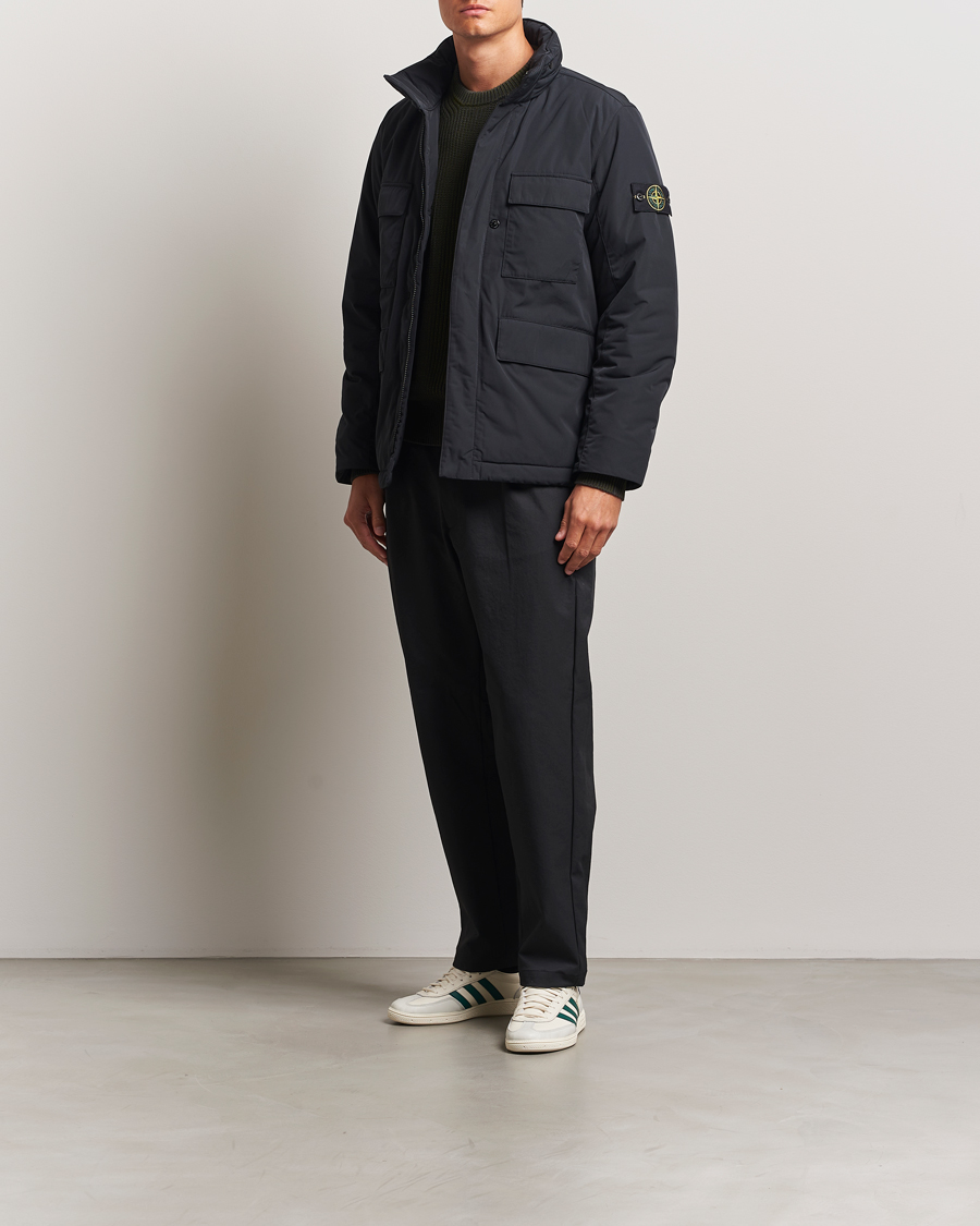 Men | Coats & Jackets | Stone Island | Micro Twill Padded Field Jacket Black
