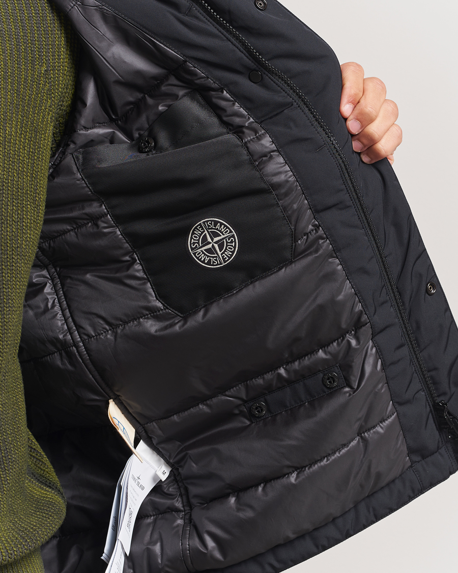 Men | Coats & Jackets | Stone Island | Micro Twill Padded Field Jacket Black