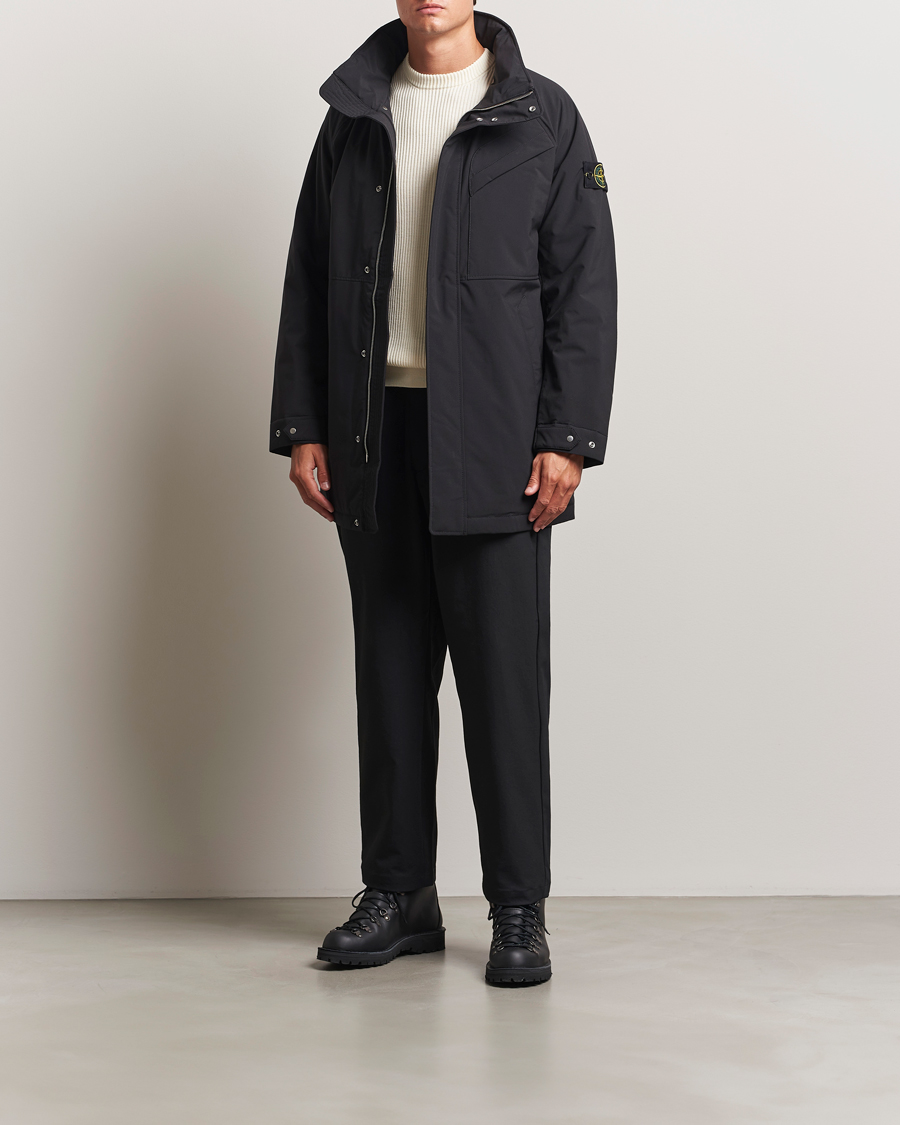 Men | Coats & Jackets | Stone Island | Soft Shell Waterproof Coat Black