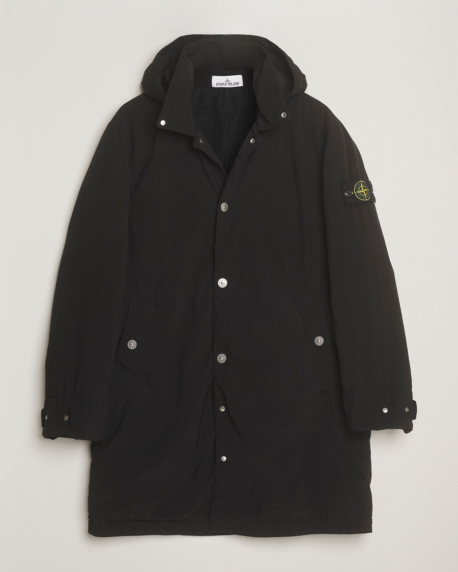 Men | Coats & Jackets | Stone Island | Light Compact Padded Hood Coat Black