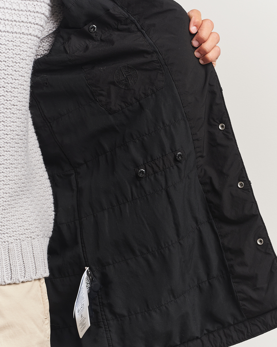 Men | Coats & Jackets | Stone Island | Light Compact Padded Hood Coat Black