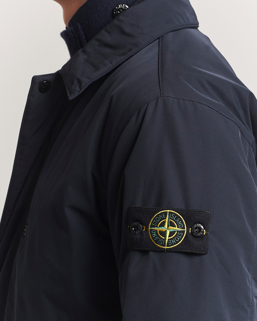 Men | Coats & Jackets | Stone Island | Micro Twill Primaloft Padded Coat Navy