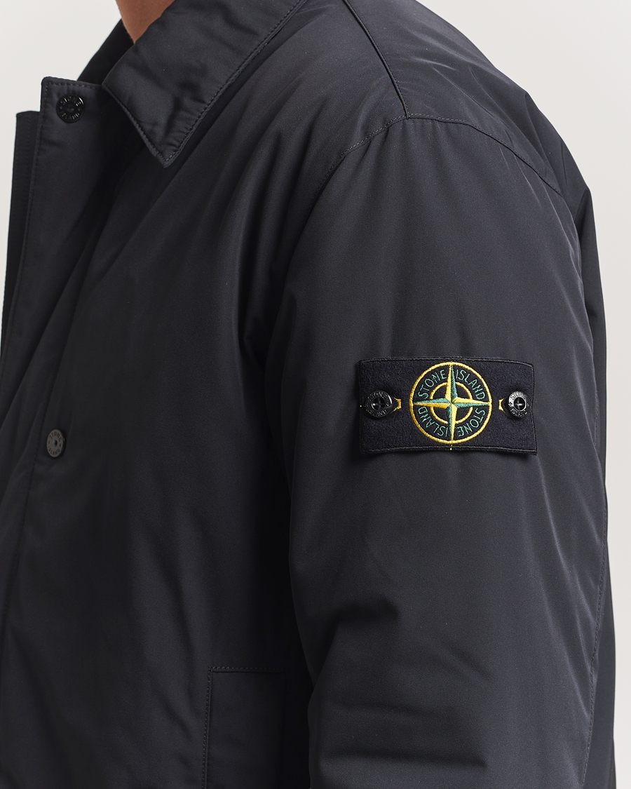 Men | Coats & Jackets | Stone Island | Micro Twill Primaloft Padded Coat Black