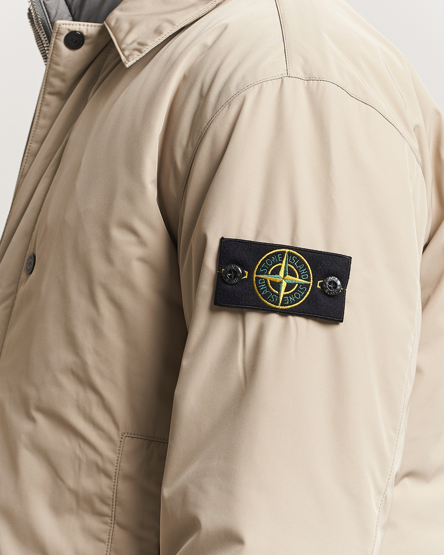 Men | Coats & Jackets | Stone Island | Micro Twill Primaloft Padded Coat Beige
