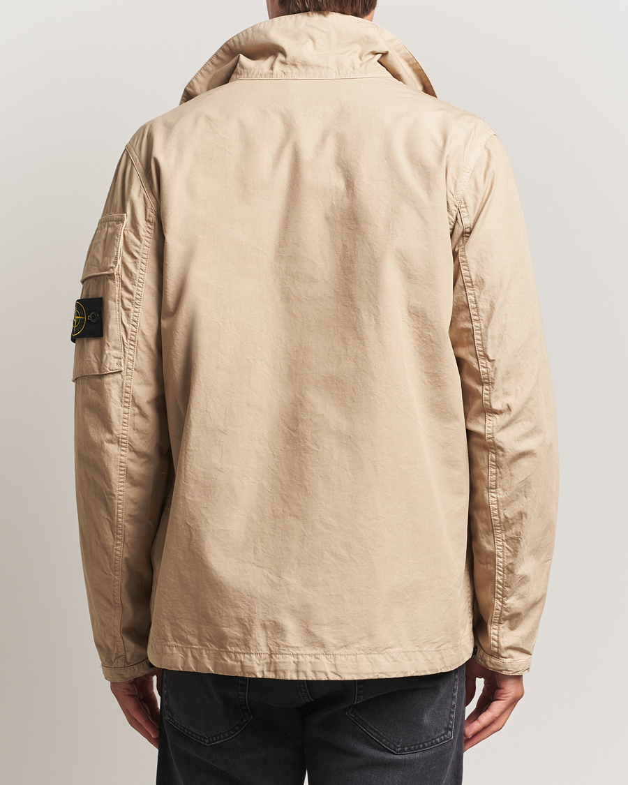 Men | Coats & Jackets | Stone Island | Canvas Weave Cotton Field Jacket Beige