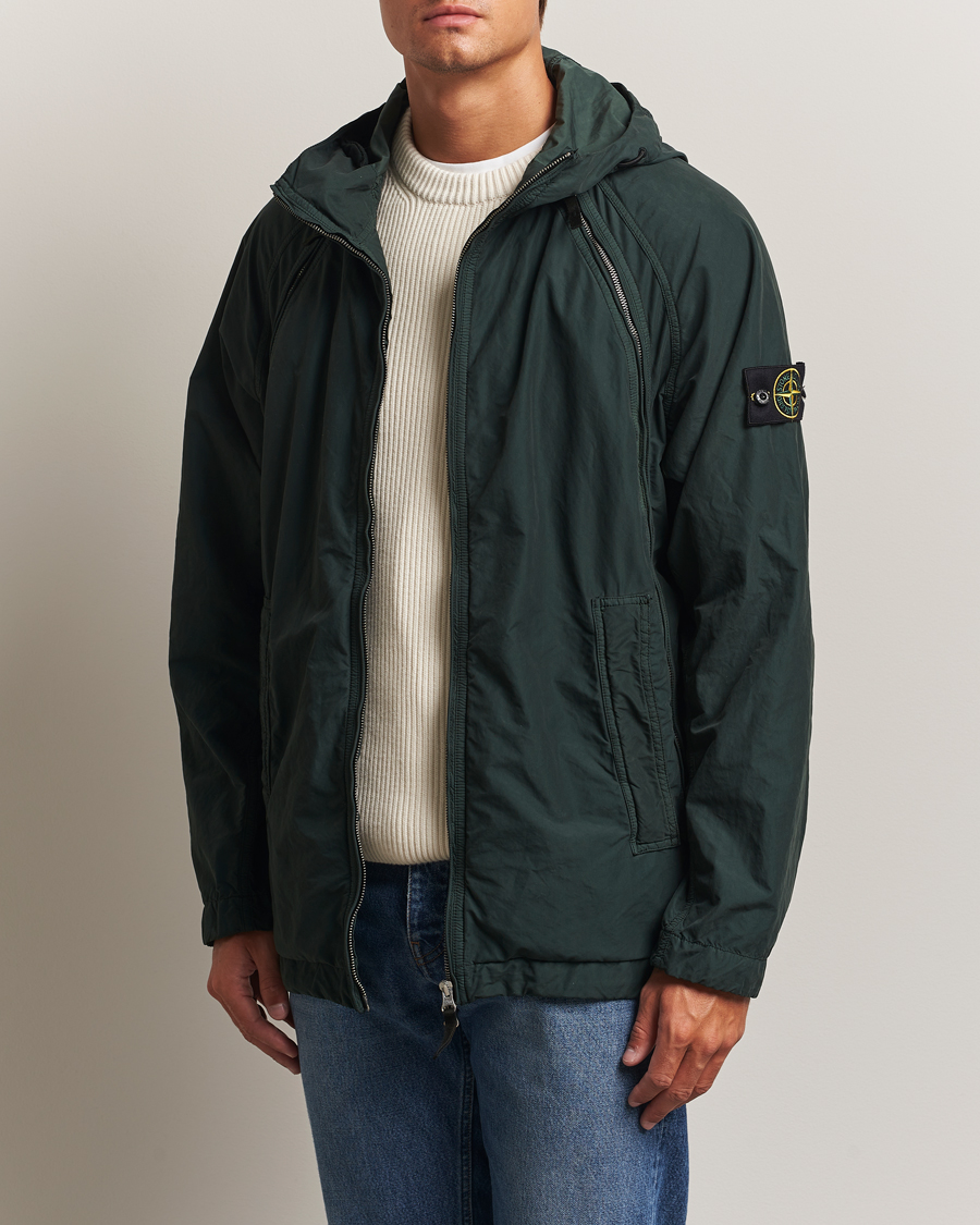 Men | Coats & Jackets | Stone Island | David-Light TC Hooded Jacket Green