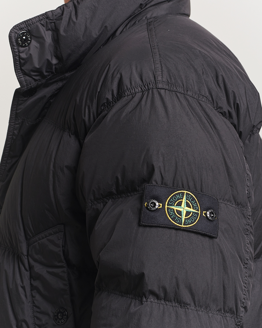 Men | Coats & Jackets | Stone Island | Crinkle Reps Down Jacket Black