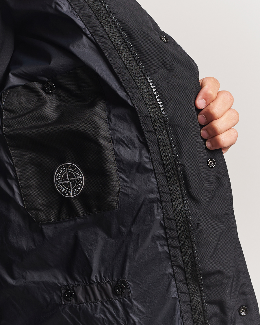 Men | Coats & Jackets | Stone Island | Crinkle Reps Down Parka Black