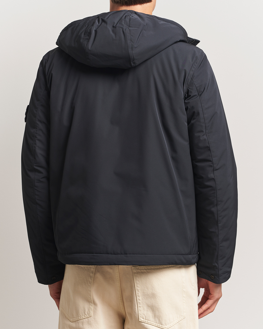 Men | Coats & Jackets | Stone Island | Micro Twill Primaloft Padded Hood Jacket Black
