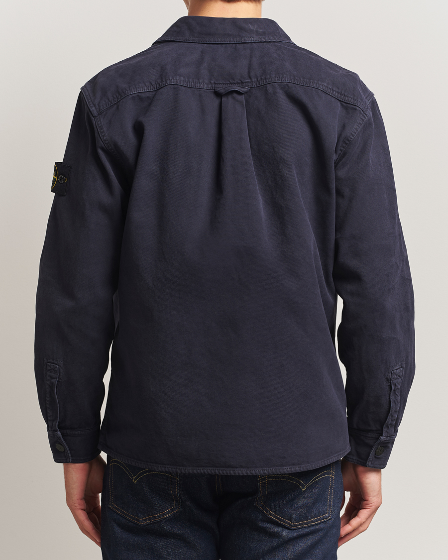 Men | Shirts | Stone Island | Organic Panama Cotton Overshirt Ink