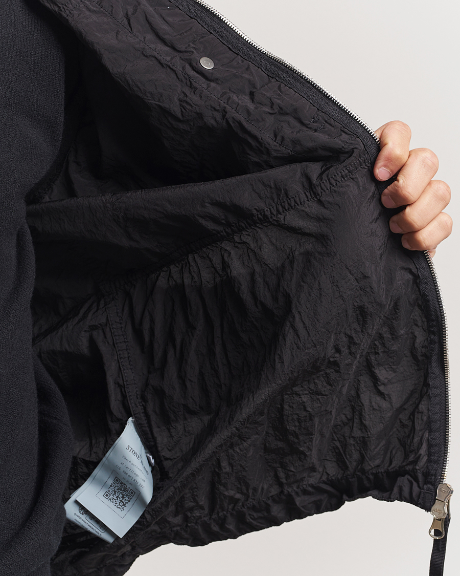Men | Shirts | Stone Island | Nylon Metal Zip Overshirt Black
