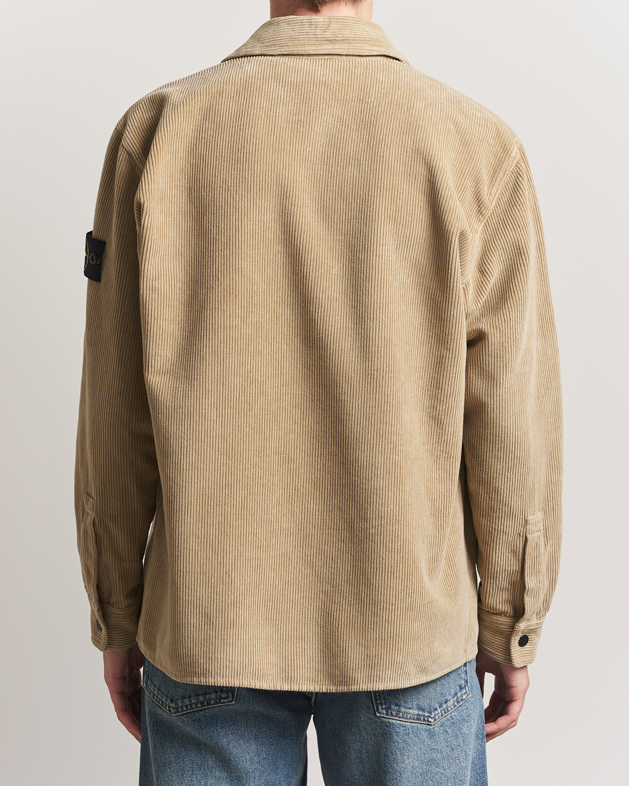 Men | Shirts | Stone Island | Organic Cotton Cord Overshirt Beige