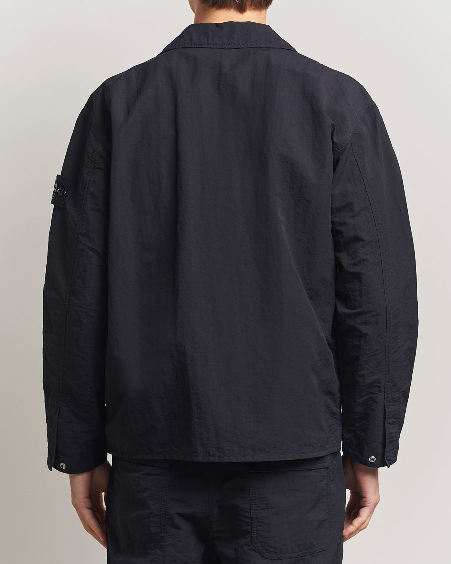 Men | Shirts | Stone Island | Naslan TC Corrosion Treatment Overshirt Black