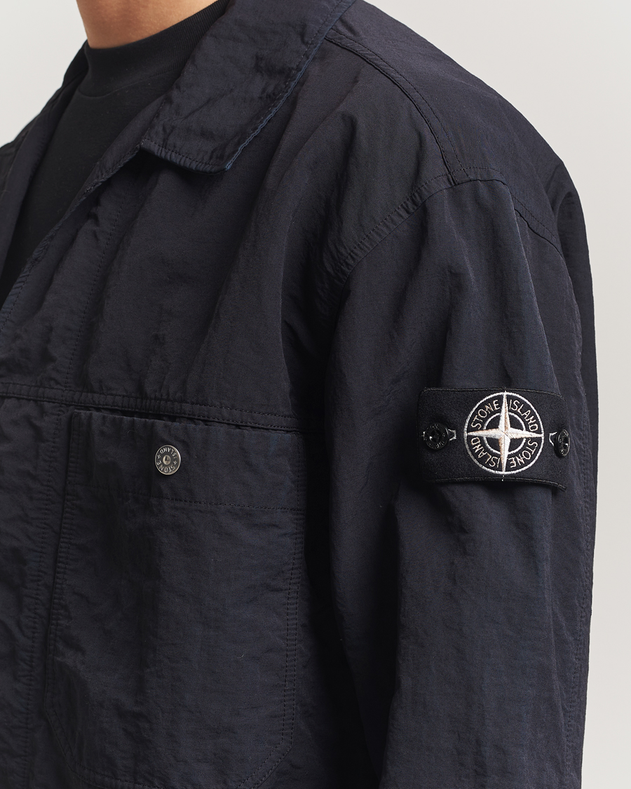 Men | Shirts | Stone Island | Naslan TC Corrosion Treatment Overshirt Black